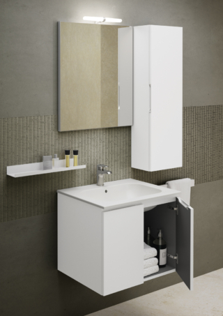 Ha linee geometriche il mobile lavabo sospeso della collezione QUBO di Geromin in finitura Silk Baino e con consolle Teca Bianco Lucido. Misura L 60 x P 50 x H 50 cm. Prezzo su richiesta. https://gruppogeromin.com/it/ Ha linee geometriche il mobile lavabo sospeso della collezione QUBO di Geromin in finitura Silk Baino e con consolle Teca Bianco Lucido. Misura L 60 x P 50 x H 50 cm. Prezzo su richiesta. https://gruppogeromin.com/it/