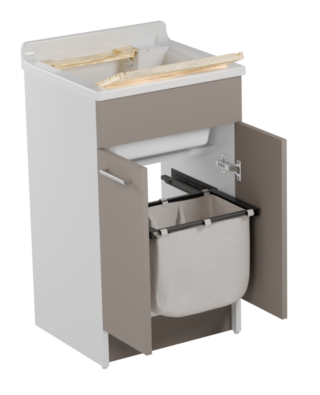 Il mobile lavabo compatto per lavanderia Jolly Wash di Colavene è dotato di cestello estraibile e asse strofinatoio double face in legno. In truciolare nobilitato 18 mm, è disponibile in quattro colori differenti. Misura L 50 x P 45 x H 86 cm. Prezzo 500 euro. www.colavene.it Il mobile lavabo compatto per lavanderia Jolly Wash di Colavene è dotato di cestello estraibile e asse strofinatoio double face in legno. In truciolare nobilitato 18 mm, è disponibile in quattro colori differenti. Misura L 50 x P 45 x H 86 cm. Prezzo 500 euro. www.colavene.it