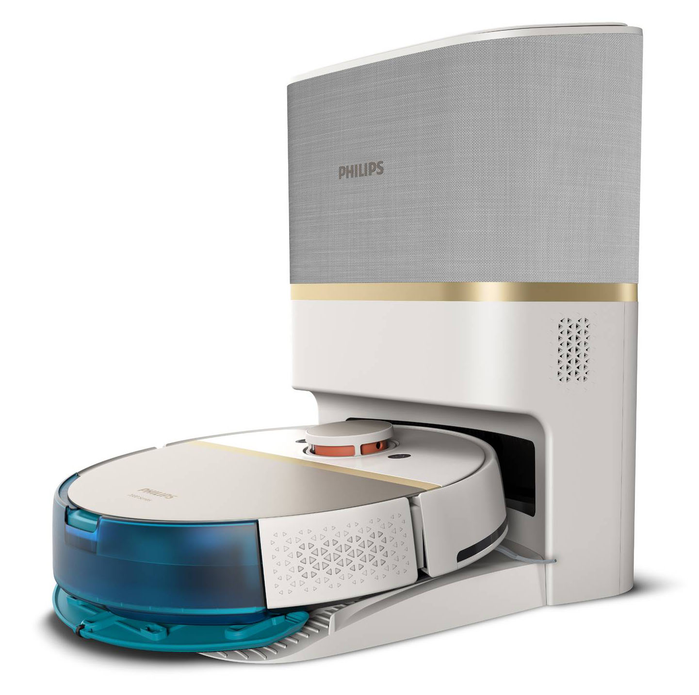 La potente batteria agli ioni di litio del robot HomeRun Aqua Serie 7000 XU7100/01 di Philips garantisce un'autonomia massima di 180 minuti, sufficiente per pulire ambienti fino a 185 mq. Quando la batteria si scarica, il robot torna automaticamente alla stazione (che contiene un sacchetto monouso antiallergico da 3 litri in grado di contenere fino a 30 giorni di polvere) per svuotarsi e ricaricarsi. Utilizza la navigazione laser a 360° (LiDAR) per eseguire la scansione di tutte le stanze e creare una mappa precisa in un attimo e alla sua altezza ridotta di 97 mm, pulisce anche sotto divani, letti e altri mobili. Con base di ricarica e svuotamento, misura L 40 x P 35 x H 47 cm. Prezzo 717 euro. www.philips.it La potente batteria agli ioni di litio del robot HomeRun Aqua Serie 7000 XU7100/01 di Philips garantisce un'autonomia massima di 180 minuti, sufficiente per pulire ambienti fino a 185 mq. Quando la batteria si scarica, il robot torna automaticamente alla stazione (che contiene un sacchetto monouso antiallergico da 3 litri in grado di contenere fino a 30 giorni di polvere) per svuotarsi e ricaricarsi. Utilizza la navigazione laser a 360° (LiDAR) per eseguire la scansione di tutte le stanze e creare una mappa precisa in un attimo e alla sua altezza ridotta di 97 mm, pulisce anche sotto divani, letti e altri mobili. Con base di ricarica e svuotamento, misura L 40 x P 35 x H 47 cm. Prezzo 717 euro. www.philips.it