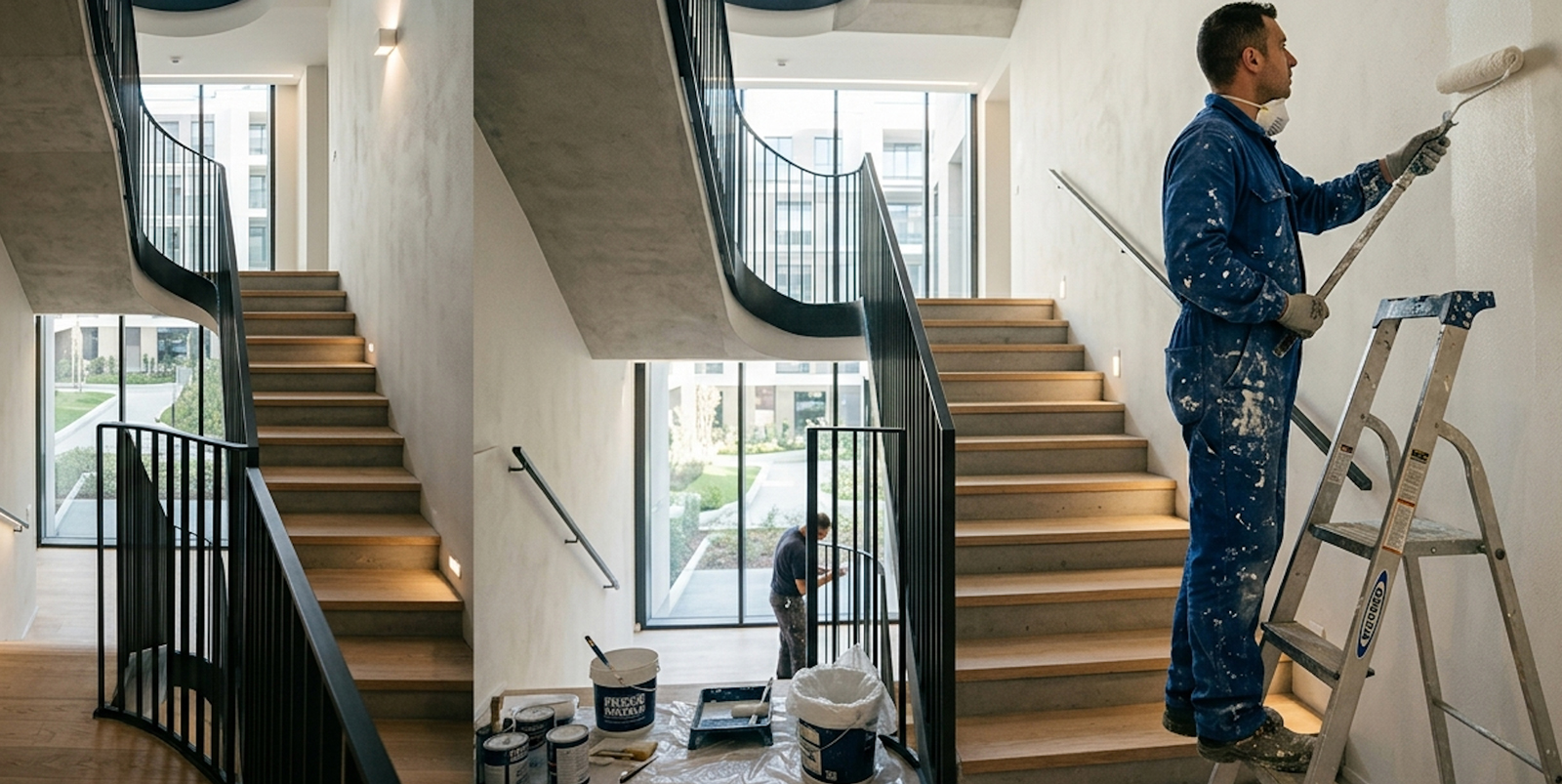 scale dipinte in condominio