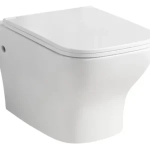 Il vaso sospeso Serie Tulipano di OBI è rimless (senza brida). Dal design contemporaneo, ha finitura bianca lucida. Misura L 35 x P 49 cm. Prezzo, copriwater escluso, 79,99 euro. www.obi-italia.it
