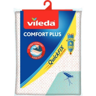 Copriasse da stiro triplo strato per rendere più facile la stiratura. Prezzo: 11,90 euro su https://www.vileda.it/cura-del-bucato/copriasse-comfort-plu