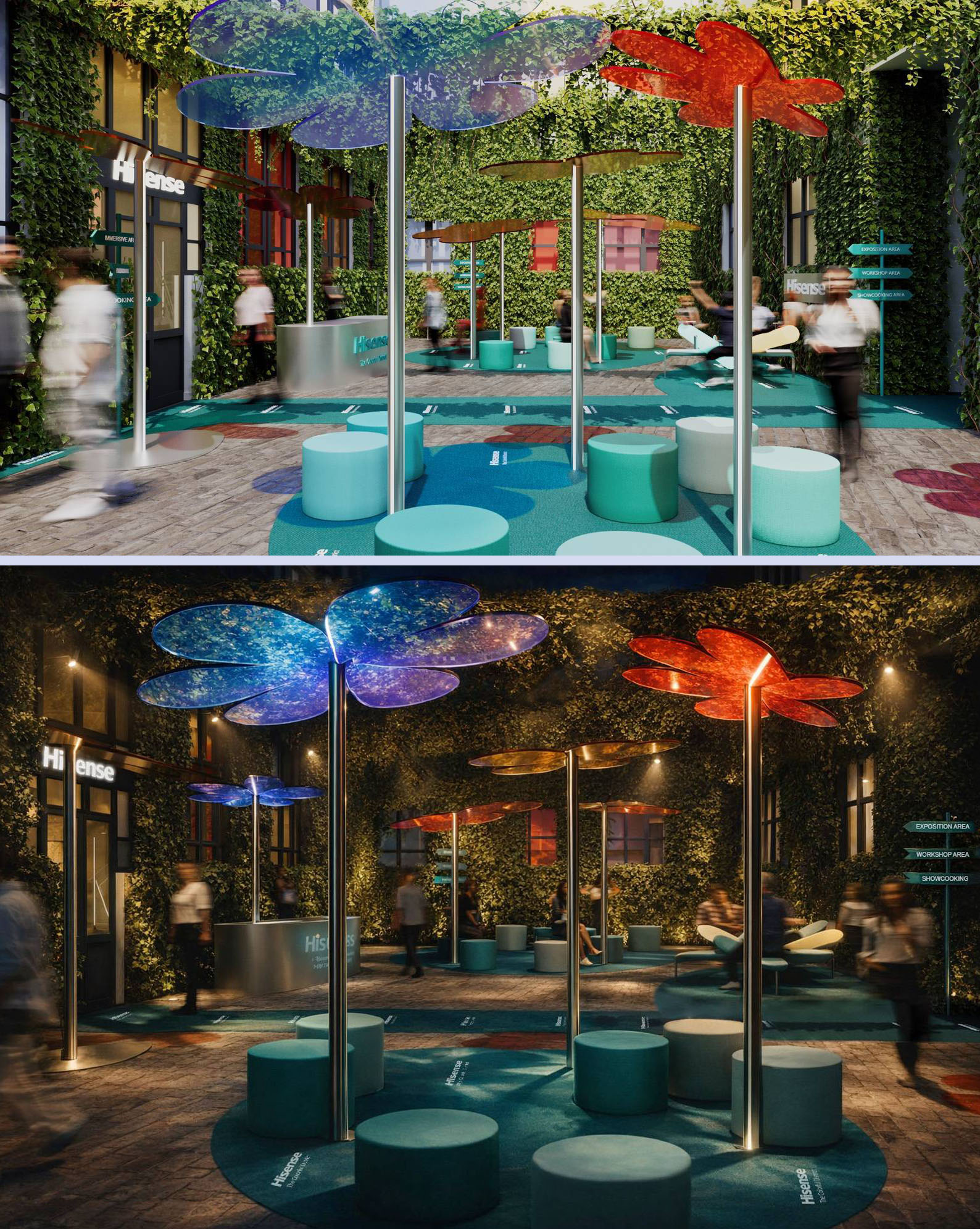 Hisense al Fuorisalone propone l’installazione immersiva "The Colorful District", che esplora la relazione tra colore, vita quotidiana e tecnologia considerata non solo strumento, ma una vera e propria esperienza sensoriale, capace di risvegliare emozioni e stimolare riflessioni. "The Colorful District" è un ecosistema dove il colore non è mera decorazione, ma un linguaggio che racconta storie di innovazione, connessione e umanità. Ogni angolo dell’installazione, dall’area immersiva alle finestre interattive, svela come la tecnologia Hisense trasforma ogni ambiente in un palcoscenico vibrante di vita. L’esperienza, che si svela gradualmente, invita il visitatore a esplorare come design e tecnologia possano coesistere, migliorando la quotidianità e arricchendo l’esperienza domestica. Tutto è pensato per coinvolgere completamente il pubblico, stimolando la curiosità e l’interazione: grazie a speciali lenti colorate, i visitatori potranno scoprire messaggi nascosti, pezzi di storie invisibili che vanno a formare il mosaico dell’esperienza Hisense, in cui ogni partecipante è parte integrante della narrazione.
Fuorisalone Officina 14 Via Tortona 14 Milano
