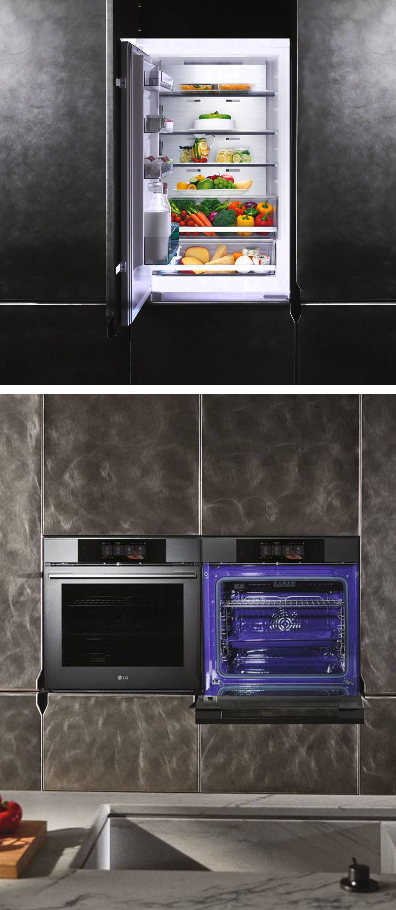 Tante le novità di Lg durante la Milano Design Week. Vengono presentate alcune novità di prodotti built-in con in evidenza i frigoriferi da incasso combinati Fit&Max da 75 cm. È presentata una nuova referenza di forno Instaview, che integra cottura tradizionale, microonde e vapore. Questo forno è dotato inoltre di cassetto scaldavivande, ideale per far lievitare gli impasti, scaldare piatti e tazze, mantenere in caldo e rinvenire le portate. Il nuovo forno 100% vapore InstaView AI Camera ha invece fotocamera interna dotata di Intelligenza Artificiale, per riconoscere gli alimenti e suggerire i programmi automatici più adatti. www.lg.com
FTK 		Pad. 4 Stand C24 C31