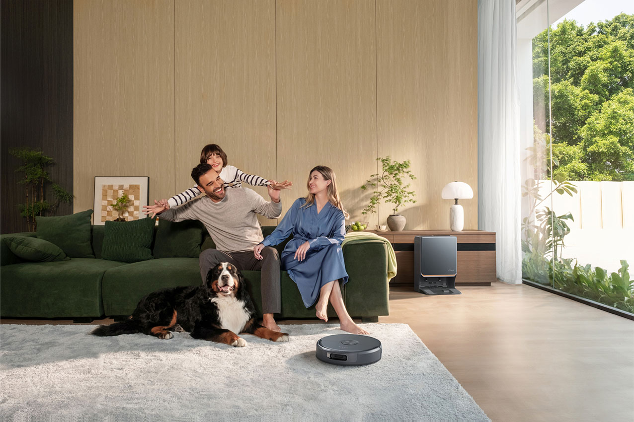 Narwal Flow 2 è la scelta ideale per famiglie con bambini e animali domestici: l'AI lo adatta alle esigenze di ogni casa.