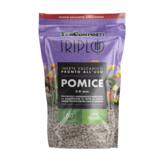 Pomice di Triplo by Tercomposti è un inerte di origine vulcanica che rende il terreno poroso e leggero. https://tercomposti.com/prodotto/pomice-pocket/