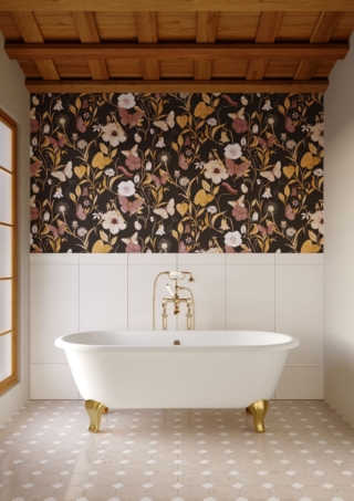 La vasca freestanding Draycott 156 in ghisa di Devon&Devon propone la bellezza senza tempo dello stile vittoriano e la declina in dimensioni contenute per adattarsi agli spazi ridotti degli ambienti contemporanei. Grazie al design avvolgente e alla capacità della ghisa mantiene a lungo il tepore dell’acqua. Ha una larghezza di 156 cm. www.devon-devon.com – Salone del Mobile 2026, padiglione 10, Stand C27/D20.