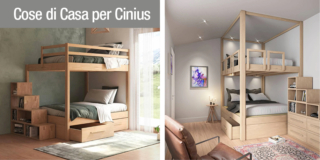 Letti matrimoniali a castello: le soluzioni Cinius per raddoppiare e triplicare lo spazio notte
