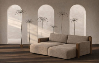 Fa parte della nuova proposta di imbottiti di laCividina il divano modulare firmato da Norm Architects, disponibile sia nella versione indoor sia in quella outdoor, che coniuga rigore formale, libertà compositiva e attenzione alla materia. Le proporzioni generose consentono posture rilassate e ne aumentano il comfort. https://lacividina.com - Fuorisalone, laCividina Showroom Milano – Via Alessandro Manzoni 41, Milano.