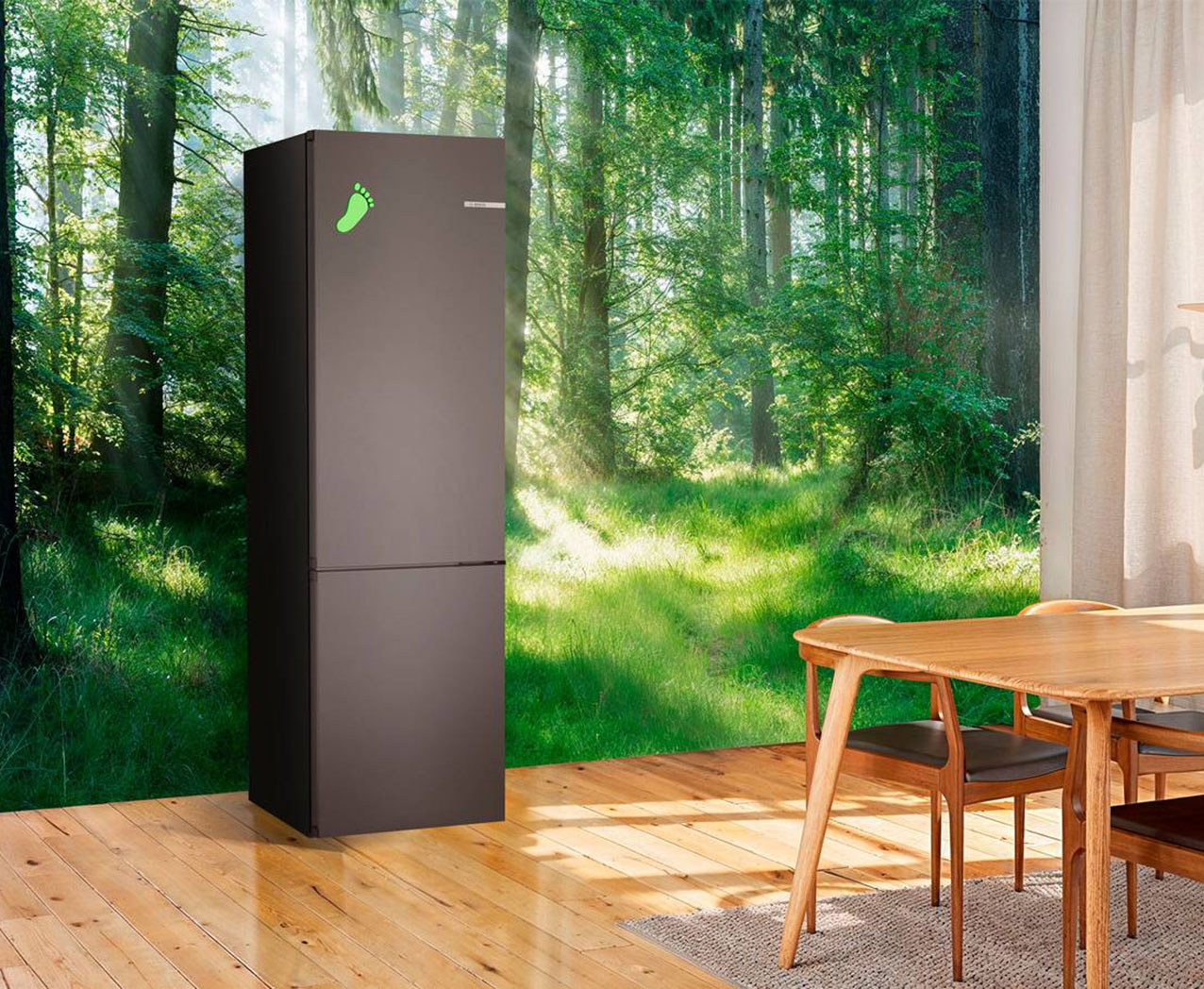 No Frost, il frigorifero combinato Green Collection Serie 4 KGN39OCAF di Bosch è in doppia classe A poiché raggiunge la massima classe di efficienza energetica e di rumorosità avendo un’emissione sonora di 29 decibel. È dotato di VitaFresh XXL, il sistema di conservazione della freschezza che mantiene gli alimenti freschi più a lungo e aiuta quindi a ridurre gli sprechi alimentari e ha cassetti extra-large che offrono molto spazio e facilitano l'organizzazione degli alimenti. Misura L 60 x 66,5 x H 203 cm. Prezzo 1.699 euro. www.bosch-home.com/it