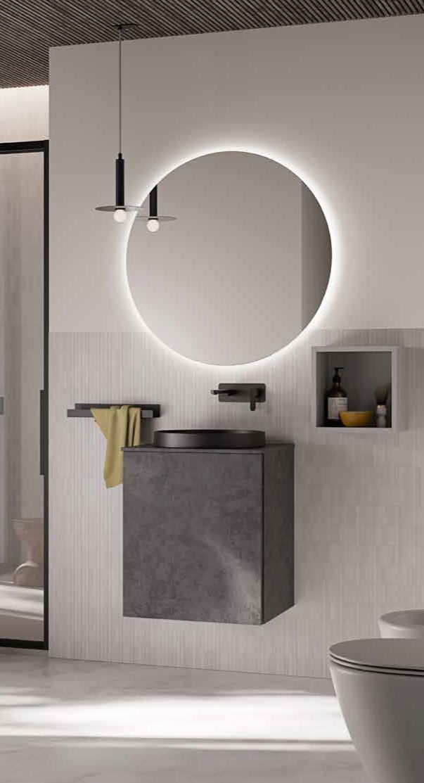 Il mobile lavabo Tower di Kios è disponibile sia con versione ad anta sia con cassettoni e cassetto interno, in 23 finiture legno/materiche e in 33 colori laccati opachi o lucidi. In versione in Stone Piombo con lavabo in ceramica nera matt, modello Perseo. Misura L 50 x P 46 cm con un’altezza di 48 o 58 cm, e di 80 cm per la versione a terra. Prezzo su richiesta. www.kios.com Il mobile lavabo Tower di Kios è disponibile sia con versione ad anta sia con cassettoni e cassetto interno, in 23 finiture legno/materiche e in 33 colori laccati opachi o lucidi. In versione in Stone Piombo con lavabo in ceramica nera matt, modello Perseo. Misura L 50 x P 46 cm con un’altezza di 48 o 58 cm, e di 80 cm per la versione a terra. Prezzo su richiesta. www.kios.com
