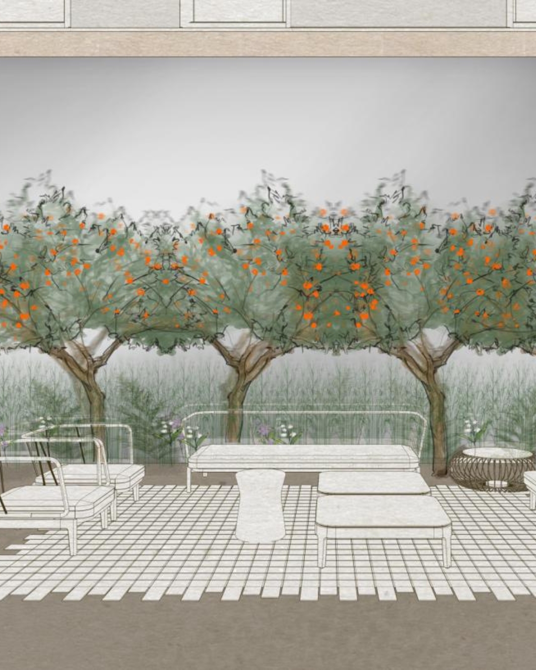 Molteni&C. espone a Garden Senato (Via Senato 14) la collezione outdoor