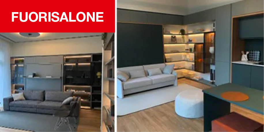 Nuovo showroom Clei: un palcoscenico a Milano per la casa trasformabile