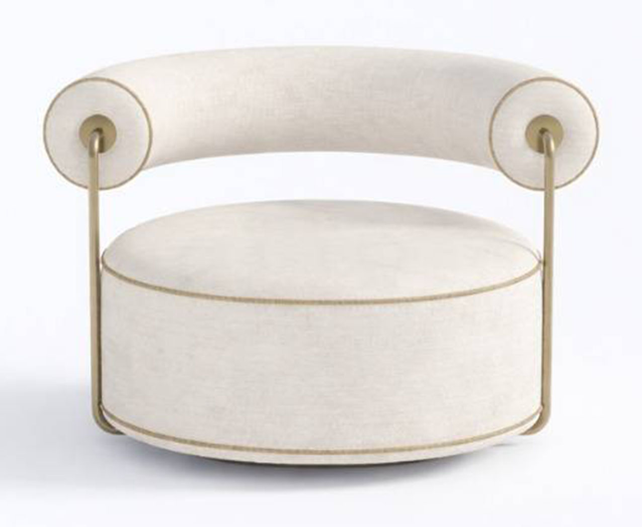 La poltroncina Levante Lounge di Pianca ha una silhouette essenziale ed elegante; la base girevole la trasforma in un arredo dinamico e funzionale. È personalizzabile nei rivestimenti per adattarsi all'ambiente. https://pianca.com - Salone del mobile 2026, padiglione 05, Stand B05.