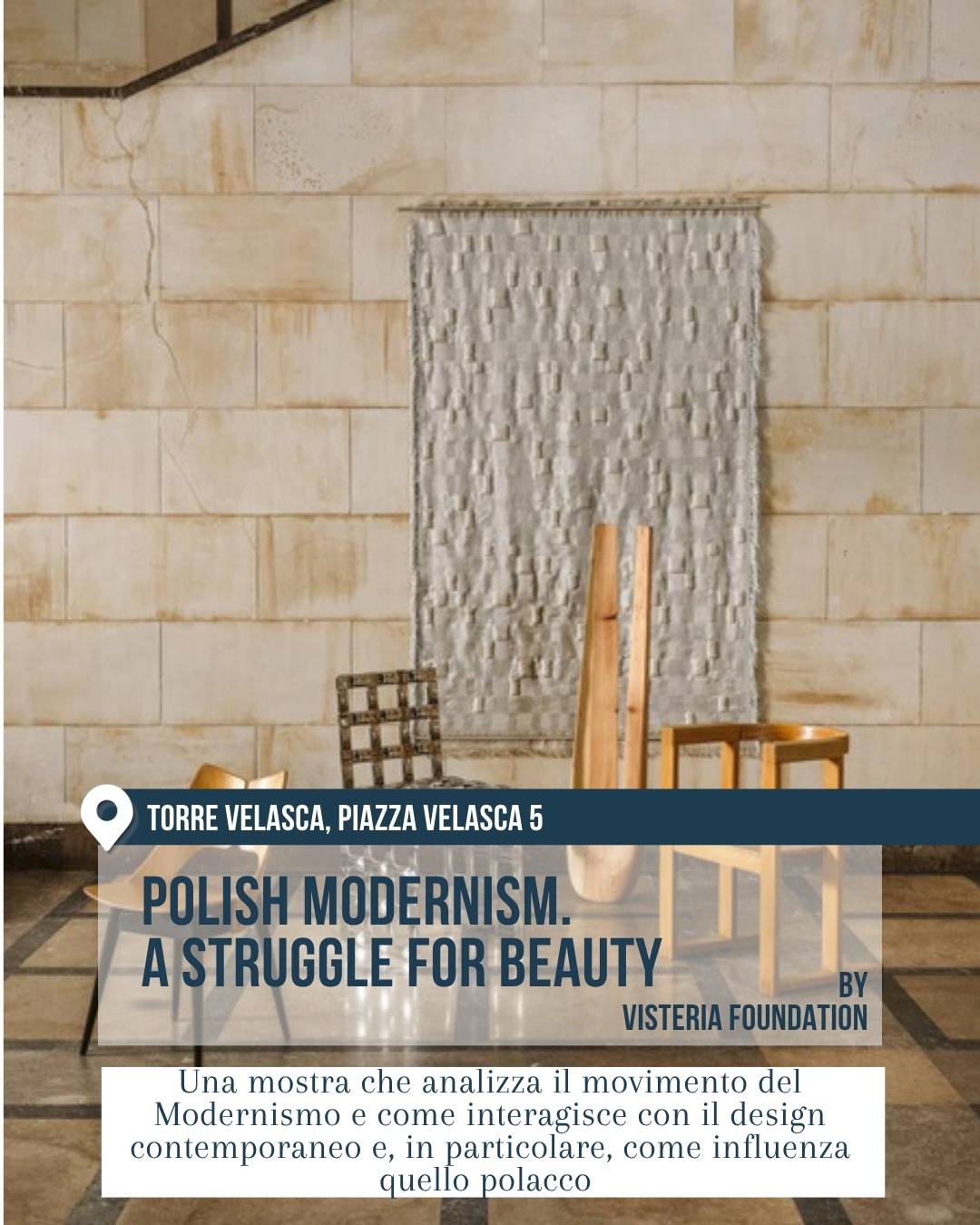 Torre Velasca con mostra sul Modernismo polacco e il design contemporaneo.