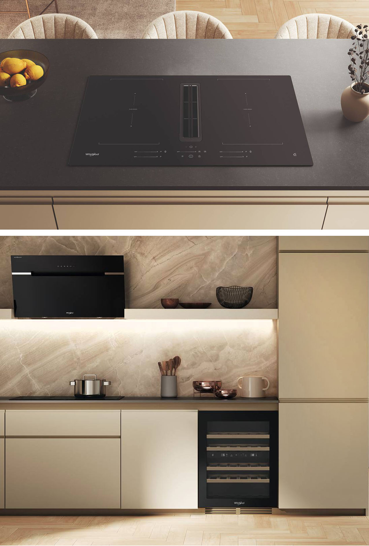 Tra le novità proposte da Whirlpool c’è la collezione Matt, una nuova linea estetica di forni e piani cottura caratterizzata da superfici opache, profonde e sofisticate. Rientrano in questa collezione il piano a induzione con cappa integrata MattProtect dotato di 4 zone di cottura, 9 livelli di potenza con booster per performance rapide e controllate e2 zone Flexi che permettono di unire due aree creando una superficie più ampia, il forno con finitura Matt con display TFT a colori e tecnologia 6° SENSO che gestisce oltre 70 ricette automatiche, il forno compatto 3in1 con cassetto scaldavivande coordinato e un altro piano ad induzione 80 cm dotato della tecnologia HeatControl che permette di selezionare la temperatura che meglio si adatta alla ricetta. Novità anche con la W Collection Kitchen Suite che comprende una nuova gamma di forni, forni compatti con microonde e cassetto scaldavivande e cantinette vino, sviluppati per offrire prestazioni di alto livello e soluzioni intelligenti per l’organizzazione degli spazi. Ogni elemento è progettato per dialogare con gli altri in modo armonico, creando un insieme coordinato che unisce tecnologia, design e funzionalità in un’unica visione distintiva. Esempio distintivo sono le cantinette da incasso ideate per conservare al meglio il vino a casa, e caratterizzate da un’estetica premium e funzionale che intreccia vetro e legno. www.whirlpool.it
FTK 	Pad 2 Stand A04 A08 A12