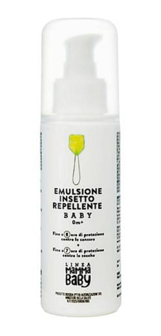 L'emulsione insetto repellente, Annina Linea MammaBaby®
di Olcelli,
autorizzata dal Ministero della Salute, è adatta a da 0+. www.olcelli.shop
