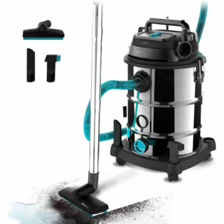 Aspiratore per solidi e liquidi da 30 litri, Wet & Dry Steel Pro di Cecotec. Prezzo: 69,99 euro su amazon.it