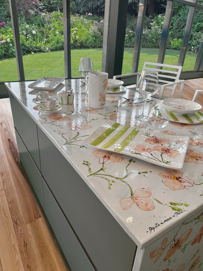 Tavolo cucina di Ceramica Cuore