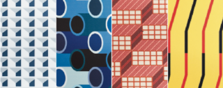 I pattern pop della collezione Work in Progress (design Mario Scairato) di Abet Laminati
nascono dalla reinterpretazione grafica di materiali edilizi e di cantiere. Prezzo da rivenditore. www.abetlaminati.com