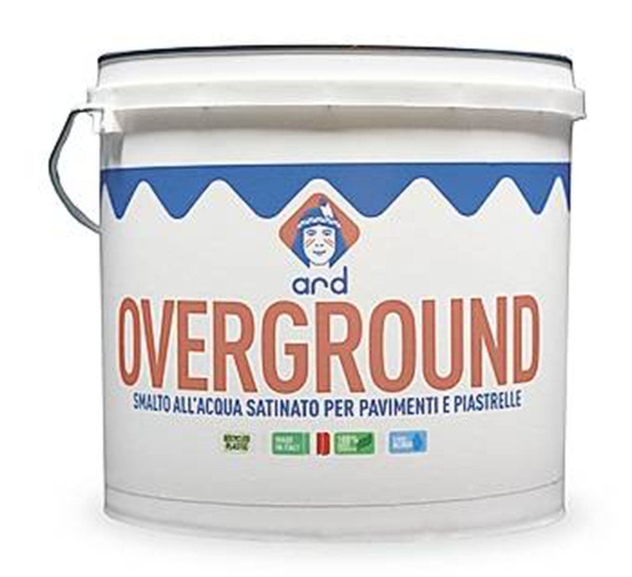 Lo smalto all'acqua Overground di Ard Raccanello per pavimenti e piastrelle si stende su una ampia varietà di materiali (inclusi cemento e cotto) ed è particolarmente resistente all'usura,
al calpestio e ai carichi pesanti. A effetto liscio e compatto, è facile da pulire
e igienizzare. Prezzo da rivenditore. www.ard-raccanello.it