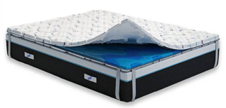 Topper Termoregolatore di OlimpoFlex ha l'imbottitura in Polar Visco Super Soft che si adatta perfettamente alla forma del corpo, donando un sostegno ergonomico. I materiali traspiranti favoriscono la circolazione dell’aria, lasciando una sensazione di freschezza fino al mattino. Funziona inoltre come una barriera per il materasso. Matrimoniale costa a partire da 329,99 euro. olimpo-flex.com