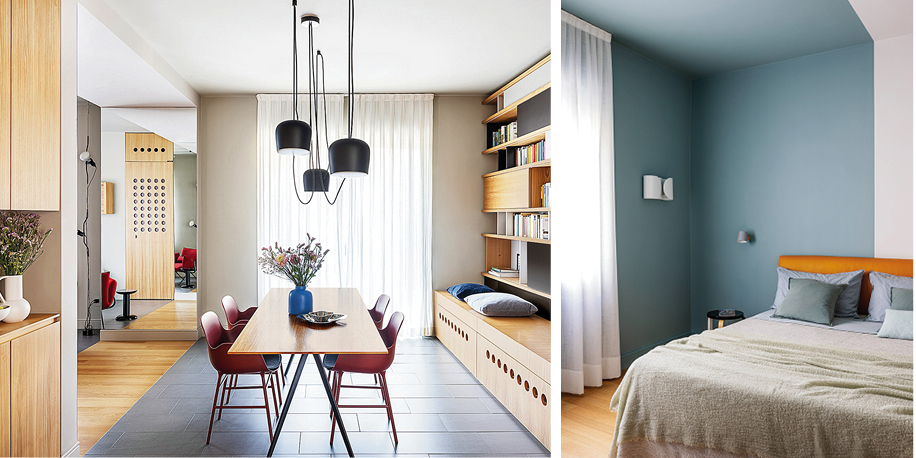 Una casa da due: passaggi valorizzati e idee da copiare per i colori di pareti e soffitti