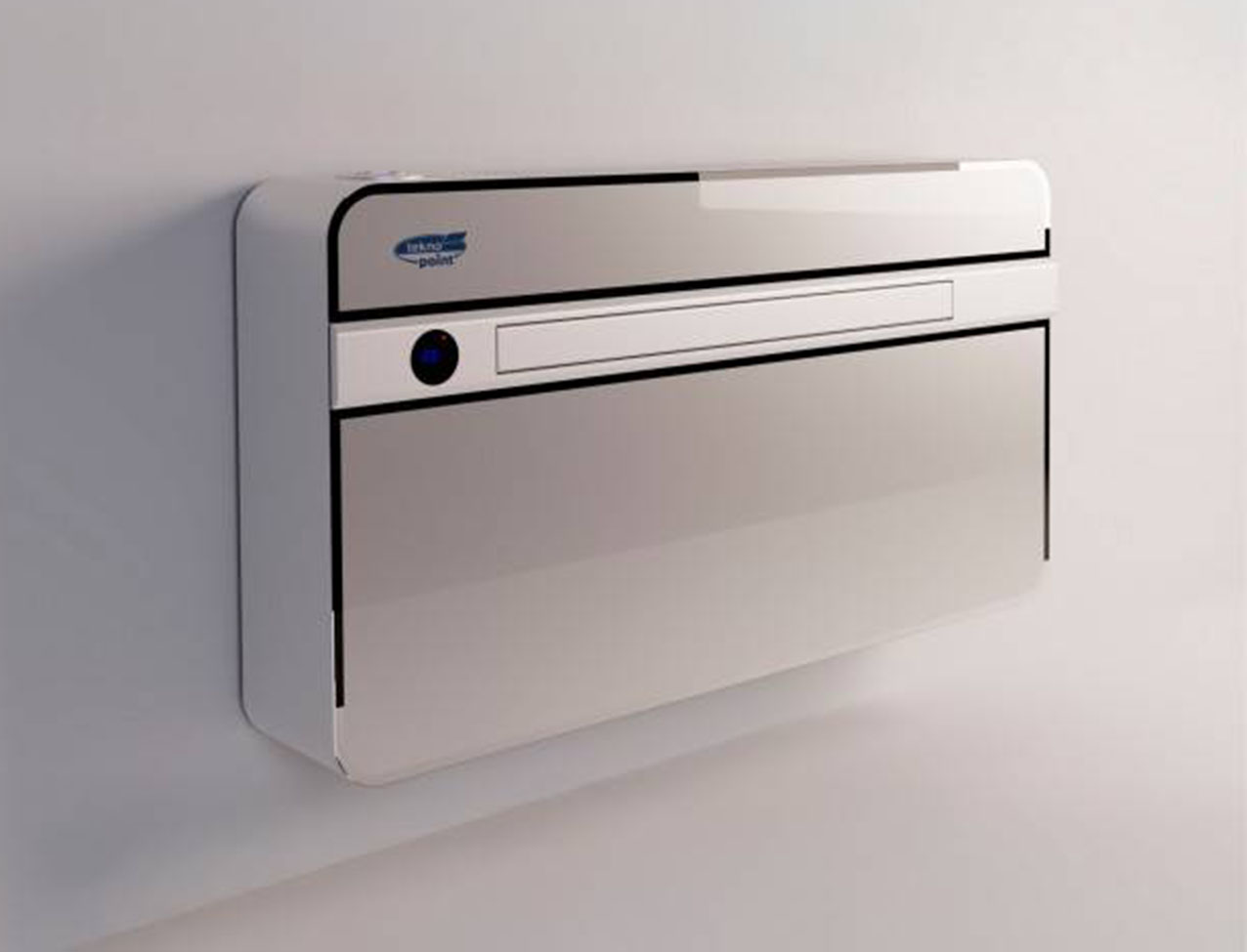 iSTYLE di Tekno Point è un climatizzatore ultrasottile di classe energetica A con compressore on-off ad alta efficienza che combina bassa rumorosità e prestazioni di riscaldamento eccellenti. Con uno spessore di soli 16 cm e un livello di rumorosità di 35 dB(A) in modalità riscaldamento, ha un design elegante caratterizzato da un frontale in vetro temperato e da filtri plissettati in acciaio inox. Ventilatore tangenziale in alluminio per una maggiore efficienza. Con controllo integrato, ha una potenza di 7.000 BTU/h e utilizza gas refrigerante R32. Misura L 100 x P 16 x H 55 cm. Prezzo da rivenditore. www.teknopoint.com iSTYLE di Tekno Point è un climatizzatore ultrasottile di classe energetica A con compressore on-off ad alta efficienza che combina bassa rumorosità e prestazioni di riscaldamento eccellenti. Con uno spessore di soli 16 cm e un livello di rumorosità di 35 dB(A) in modalità riscaldamento, ha un design elegante caratterizzato da un frontale in vetro temperato e da filtri plissettati in acciaio inox. Ventilatore tangenziale in alluminio per una maggiore efficienza. Con controllo integrato, ha una potenza di 7.000 BTU/h e utilizza gas refrigerante R32. Misura L 100 x P 16 x H 55 cm. Prezzo da rivenditore. www.teknopoint.com