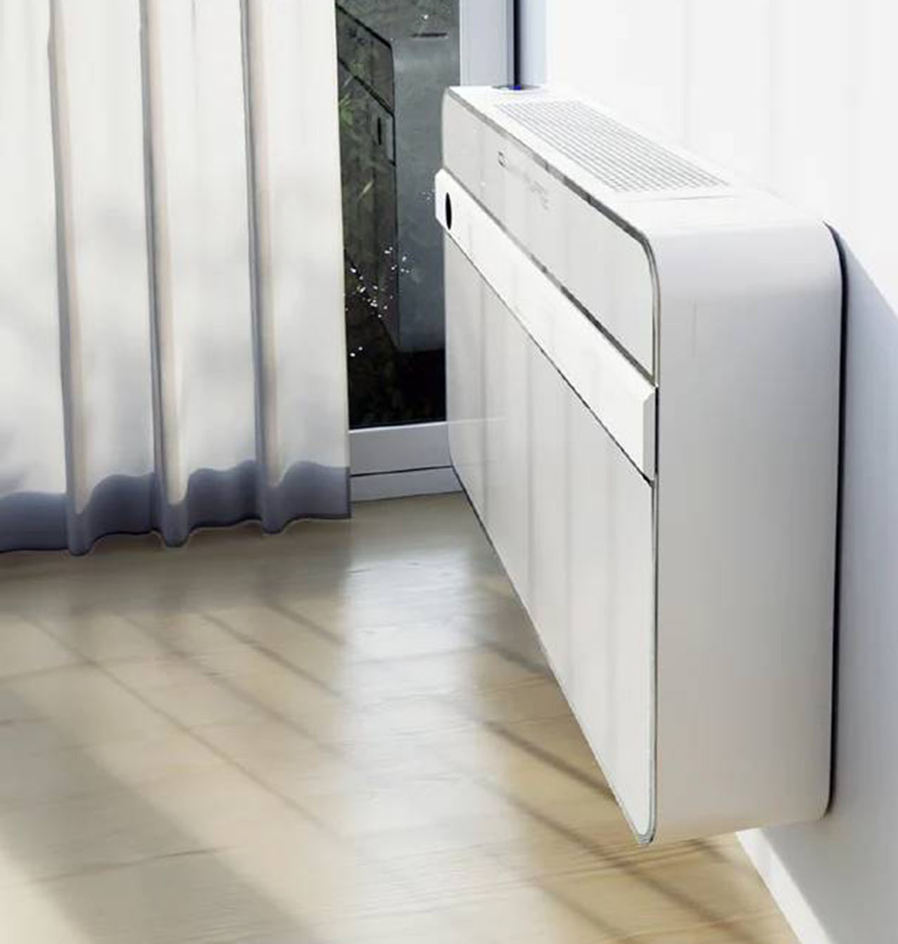 Silent EW24-21000 di Ewarm, dal design sottile che si integra perfettamente nell'ambiente domestico, ha una capacità da 1 a 3.6 kW, e offre funzioni di riscaldamento, raffreddamento, deumidificazione e purificazione dell'aria. Funziona con tecnologia a pompa di calore 100 % Full electric e ha compressore VRC per prestazioni ottimali e basso consumo energetico. Adatto per ambienti fino a 25 mq, ha comandi intuitivi a bordo macchina e tramite telecomando. Misura L 100 x P 16 x H 55 cm. Da 3,6 kW, prezzo 2.395 euro. www.ewarm.it Silent EW24-21000 di Ewarm, dal design sottile che si integra perfettamente nell'ambiente domestico, ha una capacità da 1 a 3.6 kW, e offre funzioni di riscaldamento, raffreddamento, deumidificazione e purificazione dell'aria. Funziona con tecnologia a pompa di calore 100 % Full electric e ha compressore VRC per prestazioni ottimali e basso consumo energetico. Adatto per ambienti fino a 25 mq, ha comandi intuitivi a bordo macchina e tramite telecomando. Misura L 100 x P 16 x H 55 cm. Da 3,6 kW, prezzo 2.395 euro. www.ewarm.it