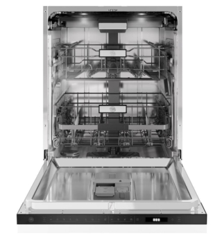 La lavastoviglie da incasso larga 60 cm Serie Professional DW60S3IBPSS di Bertazzoni offre una capacità di 14 coperti distribuiti su tre cestelli, inclusi un cassetto superiore regolabile in altezza e un cassetto posate multifunzionale. Ha motore Inverter DualSmart Brushless con doppia pompa e sensore di torbidità che ottimizza il consumo energetico e il sistema Smart Auto Dose, dosa automaticamente il detergente fino a 12 lavaggi. In classe B, ha filtro Auto Clean che riduce al minimo la manutenzione, mantenendo il sistema sempre pulito e una luce di stato laterale che segnala l’avanzamento del ciclo. Prezzo 2.819 euro. www.bertazzoni.com