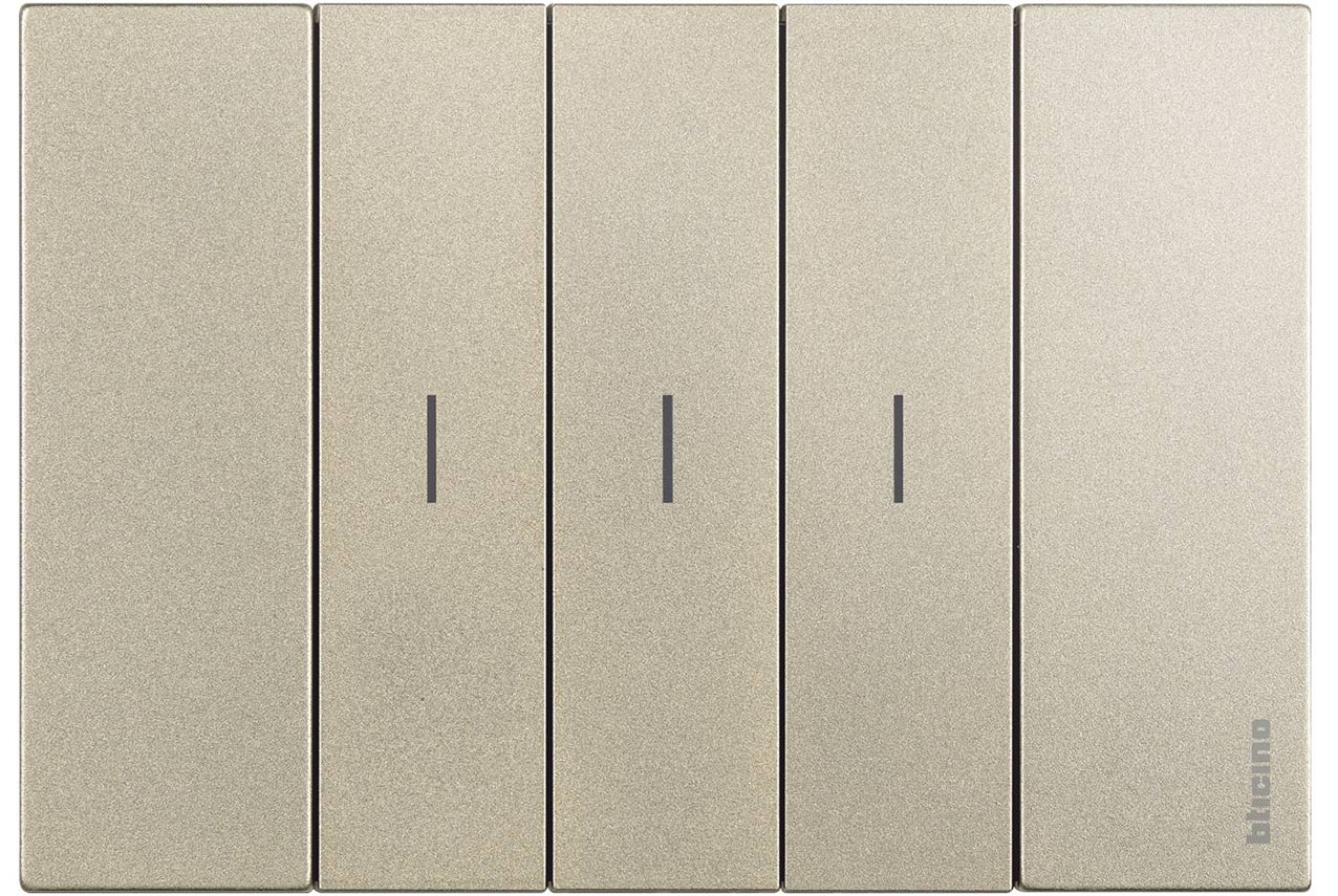 Serie BTicino Living Now color champagne Serie BTicino Living Now color champagne