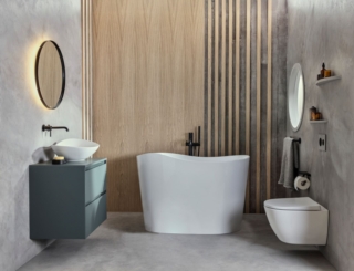Ha design scultoreo ed essenziale vasca freestanding Ohtake di Roca, ispirata alle forme fluide della natura. Realizzata in Stonex®, materiale innovativo dalla texture vellutata e altamente resistente, unisce comfort, eleganza e performance. Le linee morbide e avvolgenti trasformano il bagno in uno spazio contemporaneo e raffinato, pensato per regalare un’esperienza di benessere autentica. È completa di piletta click-clack e sifone. Misura L 120 × P 80 × H 80 cm. Prezzo, Iva esclusa, 2.800 euro. www.roca.it Ha design scultoreo ed essenziale vasca freestanding Ohtake di Roca, ispirata alle forme fluide della natura. Realizzata in Stonex®, materiale innovativo dalla texture vellutata e altamente resistente, unisce comfort, eleganza e performance. Le linee morbide e avvolgenti trasformano il bagno in uno spazio contemporaneo e raffinato, pensato per regalare un’esperienza di benessere autentica. È completa di piletta click-clack e sifone. Misura L 120 × P 80 × H 80 cm. Prezzo, Iva esclusa, 2.800 euro. www.roca.it