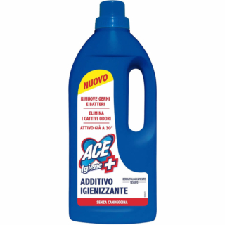 Da Ace un additivo igienizzante che aiuta a rimuovere germi, batteri e cattivi odori per un bucato più sicuro e fresco. Prezzo: 2,69 euro su amazon.it Da Ace un additivo igienizzante che aiuta a rimuovere germi, batteri e cattivi odori per un bucato più sicuro e fresco. Prezzo: 2,69 euro su amazon.it