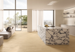 Effetto legno di rovere senza nodi per il gres porcellanato Log Select di Atlas Concorde, realizzato in collaborazione con Itlas. Tre gli effetti: Pure dalla superficie omogenea senza nodi ma con micro-dettagli, Sawn dalla trama seghettata e in rilievo, Flamed esalta la fiammatura e venatura. Nel formato 20 x 120 cm, Icon Pure costa da 75,50 euro al mq + Iva. www.atlasconcorde.com Effetto legno di rovere senza nodi per il gres porcellanato Log Select di Atlas Concorde, realizzato in collaborazione con Itlas. Tre gli effetti: Pure dalla superficie omogenea senza nodi ma con micro-dettagli, Sawn dalla trama seghettata e in rilievo, Flamed esalta la fiammatura e venatura. Nel formato 20 x 120 cm, Icon Pure costa da 75,50 euro al mq + Iva. www.atlasconcorde.com