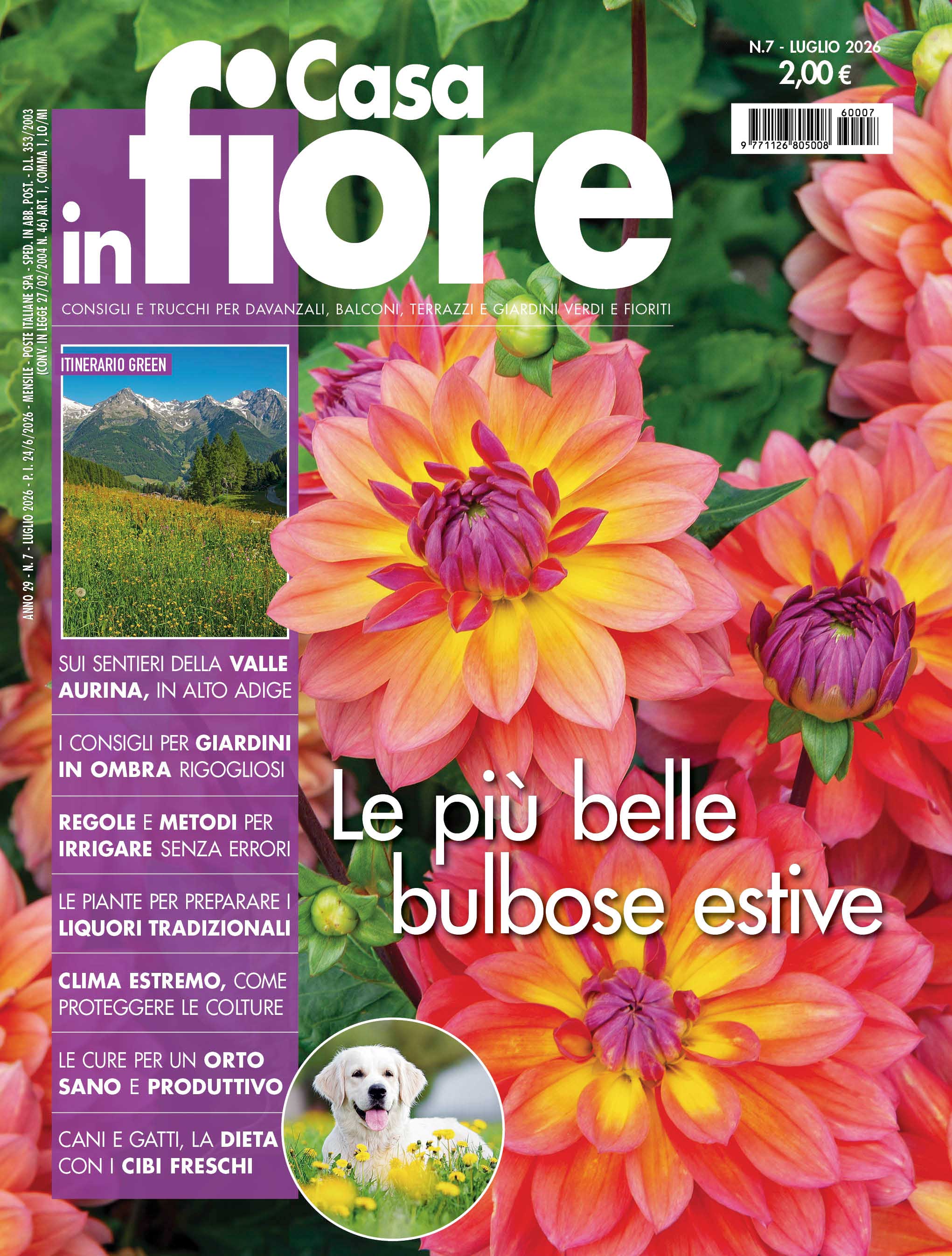 Casa in Fiore di luglio 2026, in edicola dal 24 giugno Casa in Fiore di luglio 2026, in edicola dal 24 giugno