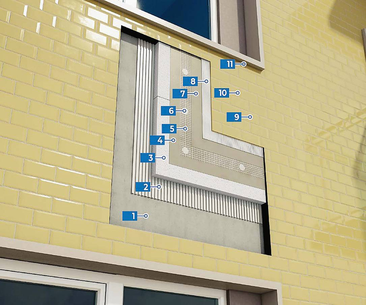 Mapetherm Tile System S di Mapei è il sistema con caratteristiche tecniche adatte a cappotti rivestiti con ceramica di piccolo formato (listelli di laterizio, clinker, gres). www.mapei.com
