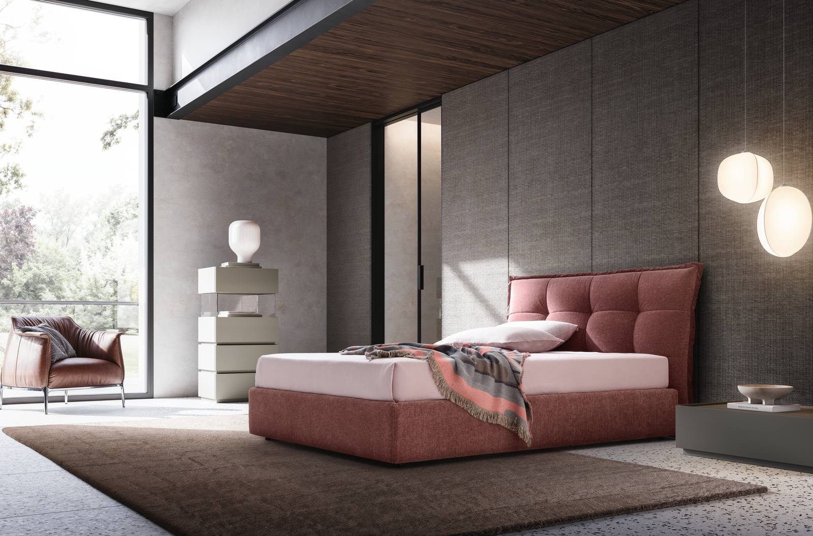 Letto Matrix, collezione 2026, di Ennerev Letto Matrix, collezione 2026, di Ennerev