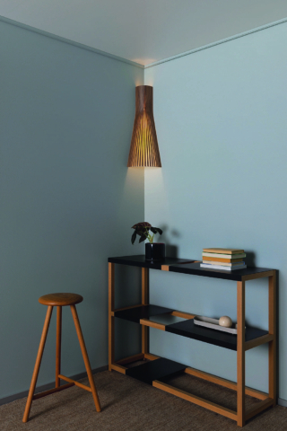 4236 di Secto Design,
di fattura artigianale, è in legno di betulla pressato impiallacciato noce. Misura L 26 x P 19 x H 60 cm e su www.finnishdesignshop.it costa 538 euro. www.sectodesign.fi