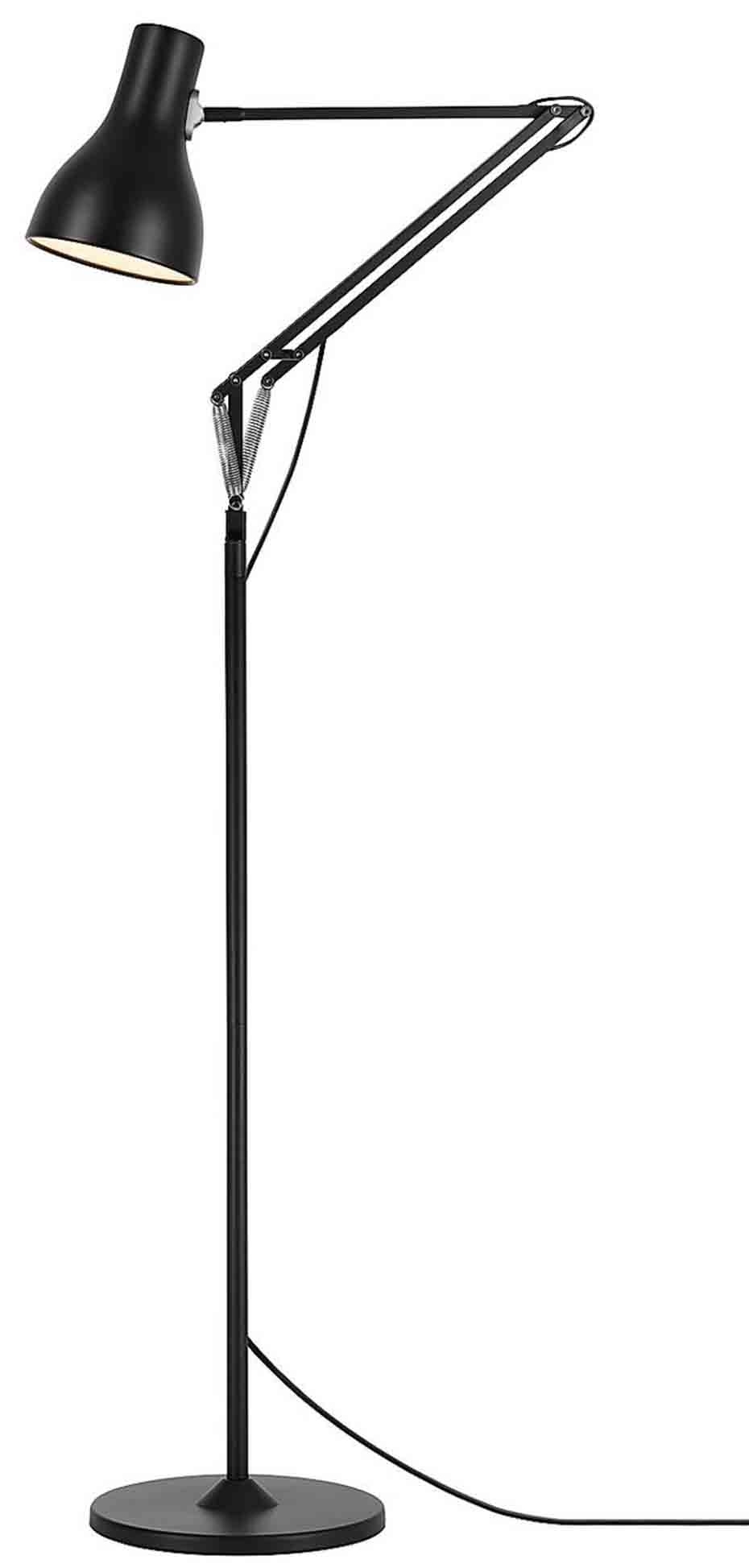La lampada Type 75 di Anglepoise è realizzata in alluminio verniciato ed è regolabile in altezza grazie al meccanismo con molle a tensione costante. Misura L 44 x P 25,5 x H 140 cm. (www.anglepoise.com, in vendita su www.sediarreda.com La lampada Type 75 di Anglepoise è realizzata in alluminio verniciato ed è regolabile in altezza grazie al meccanismo con molle a tensione costante. Misura L 44 x P 25,5 x H 140 cm. (www.anglepoise.com, in vendita su www.sediarreda.com