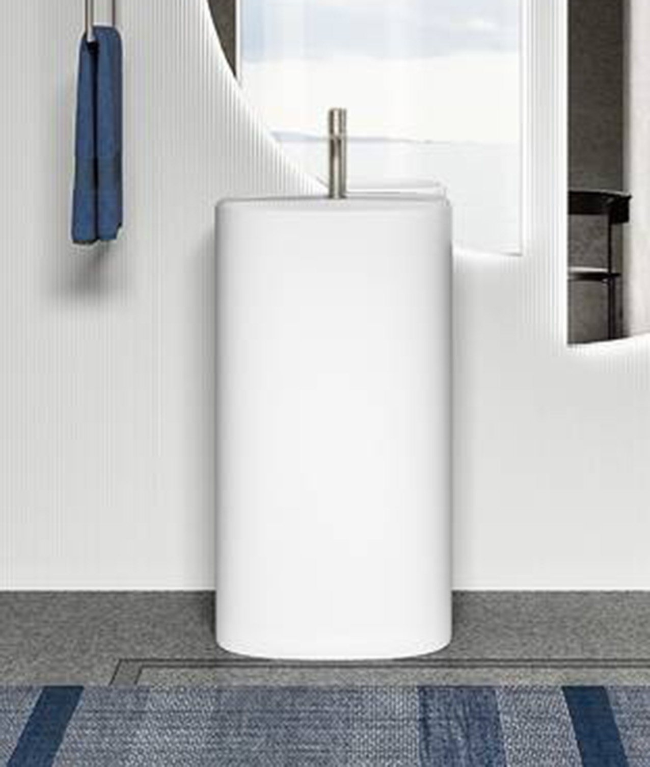 Kate 2 di Cerasa, in Solyd Surface bianco opaco, è predisposto per scarico a parete o a terra. Il miscelatore è fissato su un supporto interno al bacino. Misura L 48 x H 87 cm e costa 1.723 euro. www.cerasa.it Kate 2 di Cerasa, in Solyd Surface bianco opaco, è predisposto per scarico a parete o a terra. Il miscelatore è fissato su un supporto interno al bacino. Misura L 48 x H 87 cm e costa 1.723 euro. www.cerasa.it