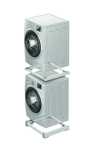 2 in 1 Moving Tower di Meliconi comprende la base con ruote e il kit per impilare lavatrice e asciugatrice. In tecnopolimero ultraresistente con il 30% di plastica riciclata,
è compatibile
con tutti i modelli a carica
frontale da 60 cm.
Costa 99,99 euro.