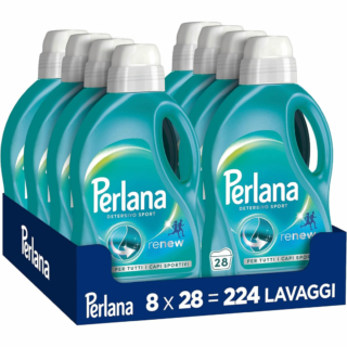 Il detersivo Perlana Renew Sport per lavatrice è appositamente formulato per la cura delle fibre sintetiche intensificando la freschezza del bucato. Prezzo: 36,72 euro per 8 flaconi su amazon.it Il detersivo Perlana Renew Sport per lavatrice è appositamente formulato per la cura delle fibre sintetiche intensificando la freschezza del bucato. Prezzo: 36,72 euro per 8 flaconi su amazon.it