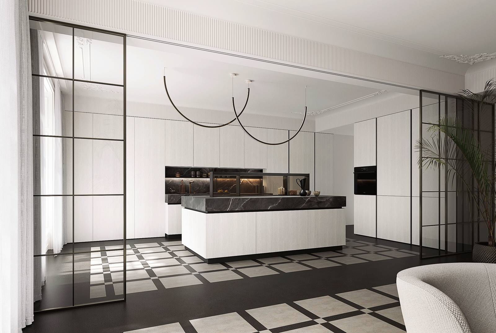 Il top di ceramica Infinity Andromeda della collezione
I Naturali di Ar-Tre, resistente
ed espressivo, qui si combina con le superfici delle ante Domus frassino laccato Bianco. www.ar-tre.it Il top di ceramica Infinity Andromeda della collezione
I Naturali di Ar-Tre, resistente
ed espressivo, qui si combina con le superfici delle ante Domus frassino laccato Bianco. www.ar-tre.it