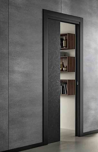Porta scorrevole a scomparsa Coll. Materia, Art. 11 della linea Prestige
di GD Dorigo. www.gd-dorigo.com