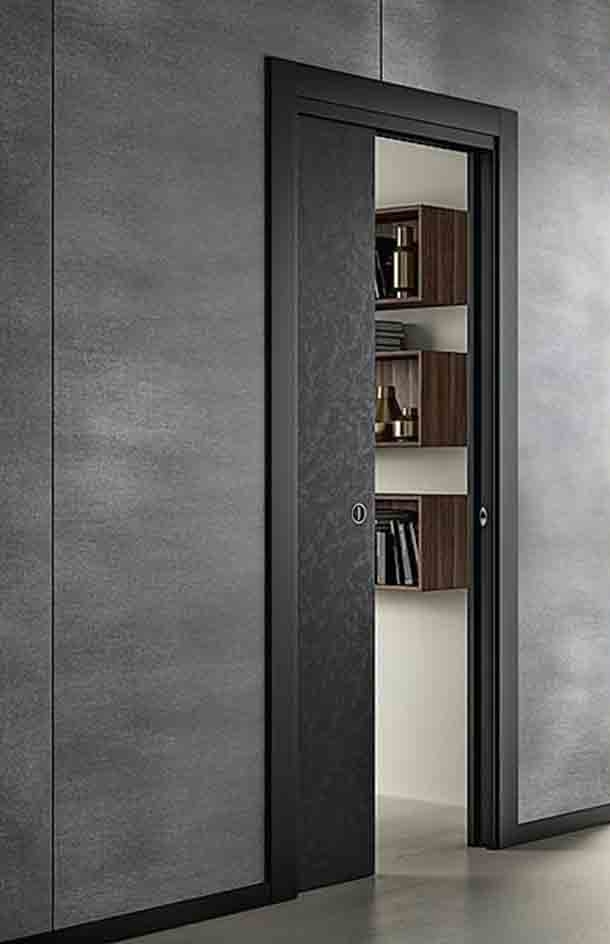 Porta scorrevole a scomparsa Coll. Materia, Art. 11 della linea Prestige
di GD Dorigo. www.gd-dorigo.com