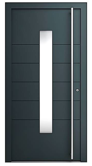 Il portoncino HT 310 di Internorm, di legno lamellare protetto da materiali compositi, ha 2 guarnizioni a tenuta d'acqua e un elevato grado di isolamento termico (oltre che acustico). www.internorm.com