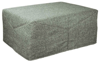 Materasso pieghevole in schiuma e base in multistrato per Big Pouf Y di Perdormire con rivestimento sfoderabile in microfibra lavabile. Misura L 75 x P 100 x H 33 cm (chiuso); L 75 x P 195 x H 33 cm (aperto). Costa 419 euro. www.perdormire.com