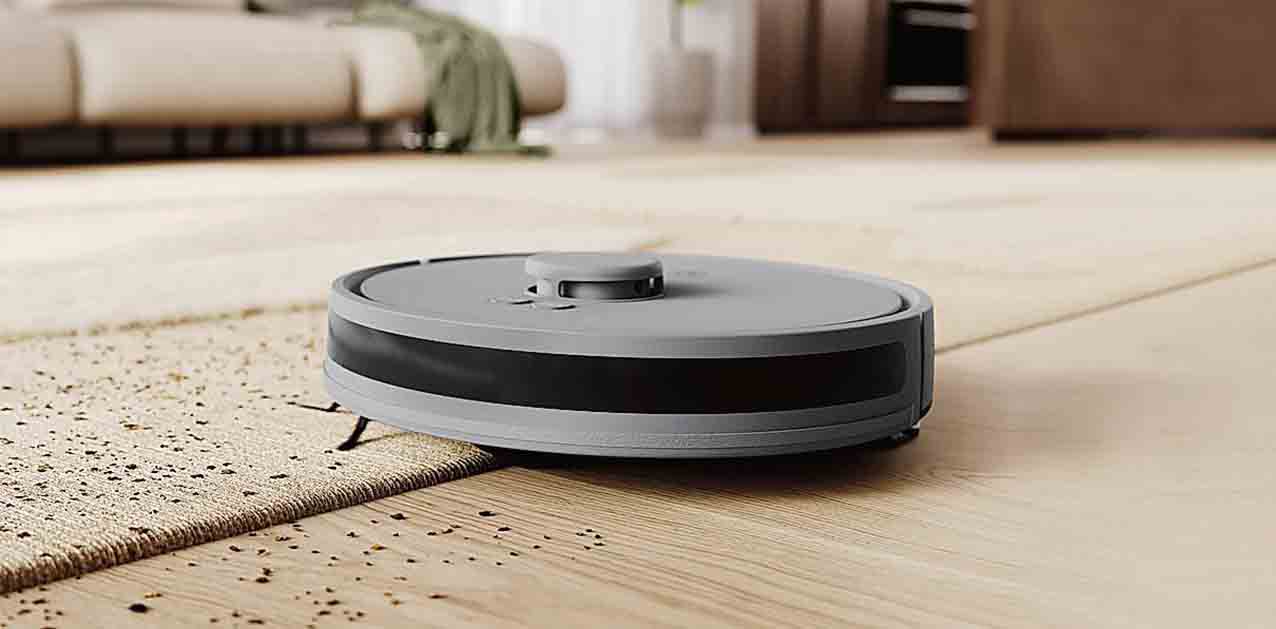 l robot aspirapolvere è gestibile
da remoto tramite app dedicata
con funzionamento Bluetooth®.Combina in un unico dispositivo
aspirazione e lavaggio Ultimate Serie 700 ER71UW2UG di Electrolux. La mappatura
Lidar dettagliata della casa consente
di personalizzare la pulizia di ogni stanza.
Aspira e pulisce grandi aree fino a 140 mq
di pavimenti duri e supera soglie fino a 20 mm. Misura Ø 14 x H 10 cm e costa 449,99 euro. l robot aspirapolvere è gestibile
da remoto tramite app dedicata
con funzionamento Bluetooth®.Combina in un unico dispositivo
aspirazione e lavaggio Ultimate Serie 700 ER71UW2UG di Electrolux. La mappatura
Lidar dettagliata della casa consente
di personalizzare la pulizia di ogni stanza.
Aspira e pulisce grandi aree fino a 140 mq
di pavimenti duri e supera soglie fino a 20 mm. Misura Ø 14 x H 10 cm e costa 449,99 euro.