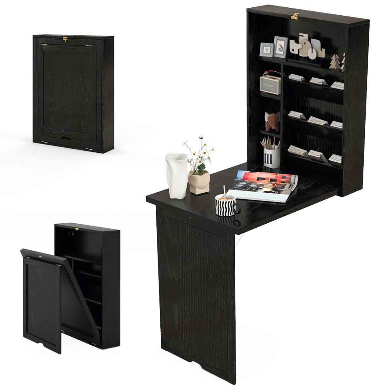 La scrivania moderna pieghevole di Homcom è in legno di pino e Mdf in un'intensa tonalità marrone scuro. Misura L 51 x P 19,5/98 x H 153 cm. Costa 121,95 euro. In vendita su www.aosom.it La scrivania moderna pieghevole di Homcom è in legno di pino e Mdf in un'intensa tonalità marrone scuro. Misura L 51 x P 19,5/98 x H 153 cm. Costa 121,95 euro. In vendita su www.aosom.it