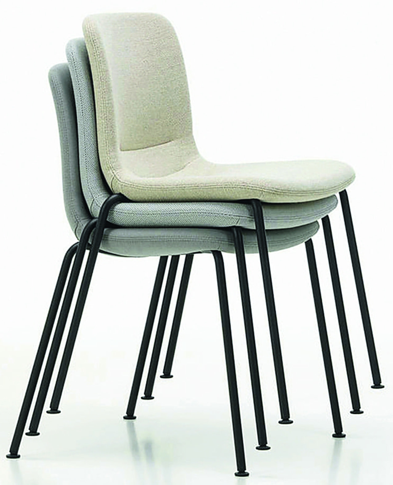 Gambe in tubolare d'acciaio con finitura a polvere e rivestimento in tessuto per Hal Soft Tube Stackable di Vitra, design Jasper Morrison, impilabile fino a 6 sedie. Misura L 57 x P 54 x H 48 cm. Costa a partire da 675 euro. www.vitra.com Gambe in tubolare d'acciaio con finitura a polvere e rivestimento in tessuto per Hal Soft Tube Stackable di Vitra, design Jasper Morrison, impilabile fino a 6 sedie. Misura L 57 x P 54 x H 48 cm. Costa a partire da 675 euro. www.vitra.com